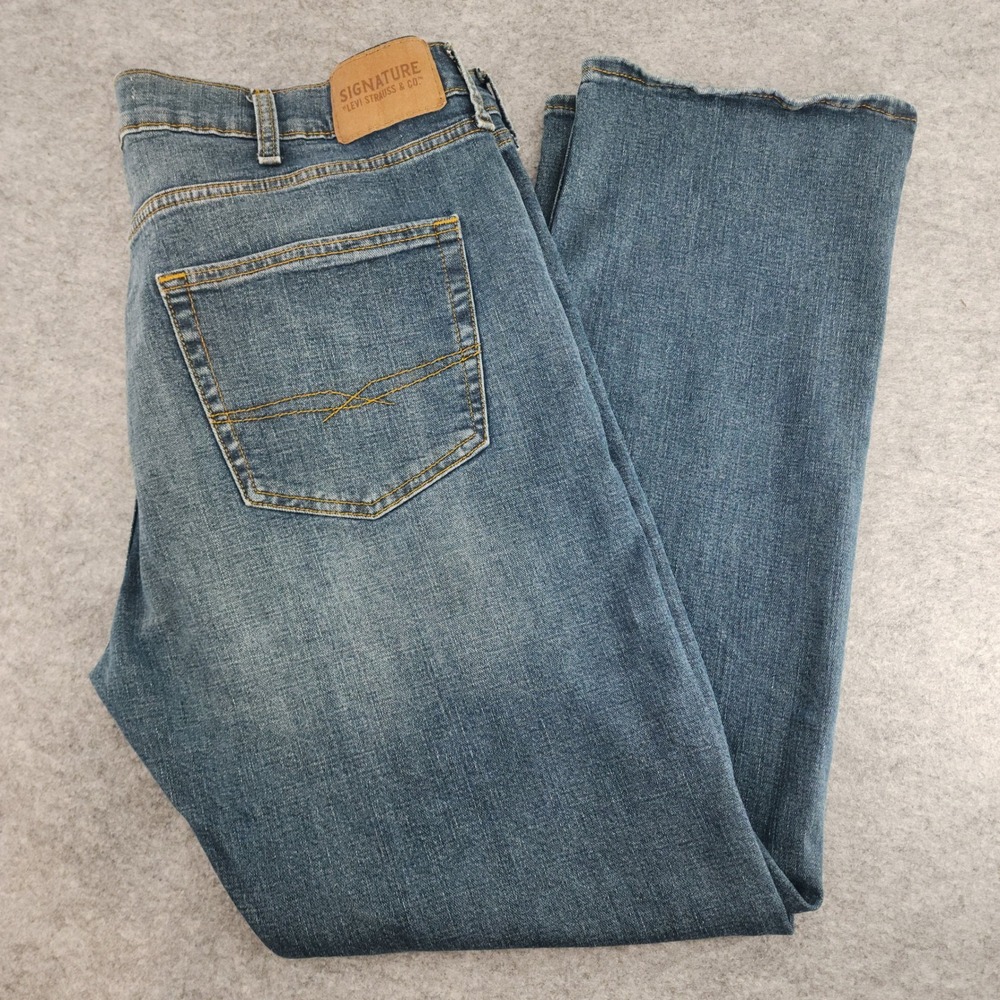 Signature Levi Strauss & Co S51 40x32 | Straight Jeans Blue Mens Denim